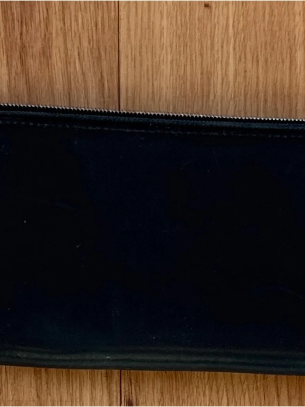 Vintage Coach Smooth Black Leather Multifunction Wallet With Embossed Logo